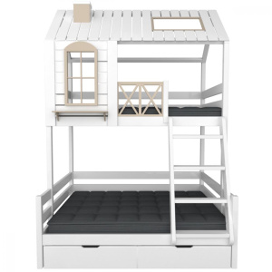 КРОВАТЬ ДЕТСКАЯ ДВУХЪЯРУСНАЯ - MAGDEN 3