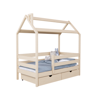 КРОВАТЬ ДОМИК - BALLU БЕЗ ПОКРАСКИ