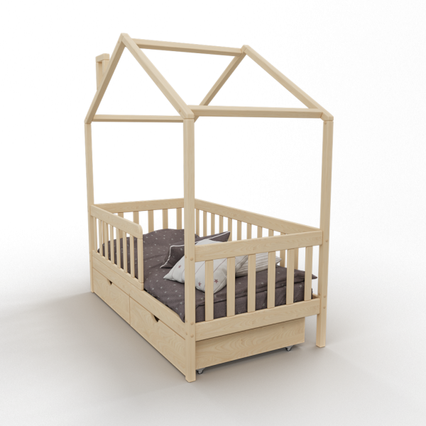 КРОВАТЬ ДОМИК - BLOOMBER БЕЗ ПОКРАСКИ