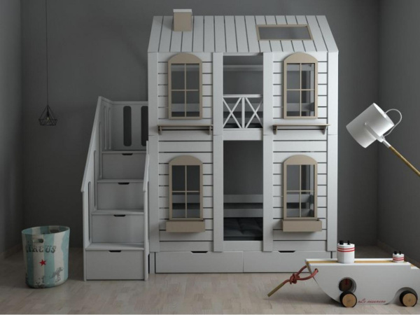 КРОВАТЬ ДЕТСКАЯ ДВУХЪЯРУСНАЯ - HAYANSE