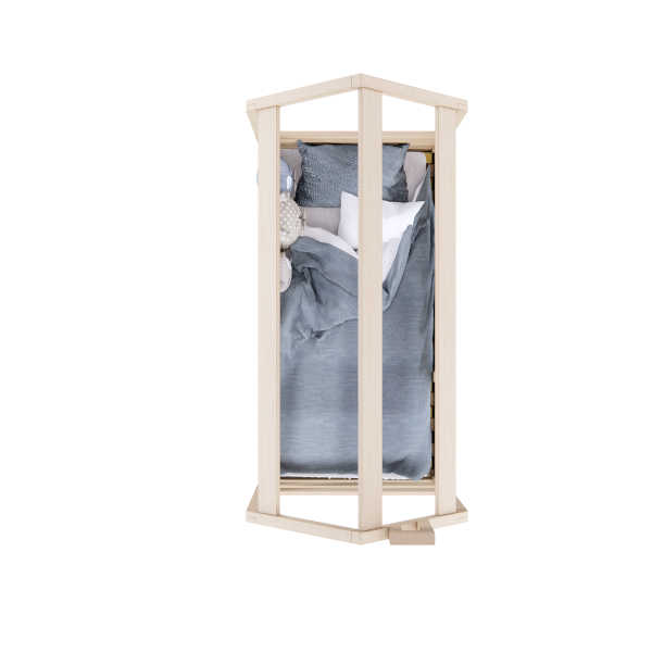 КРОВАТЬ ДОМИК - BALLU БЕЗ ПОКРАСКИ