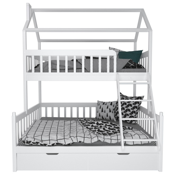 КРОВАТЬ ДОМИК ДВУХЪЯРУСНАЯ - BRONKO