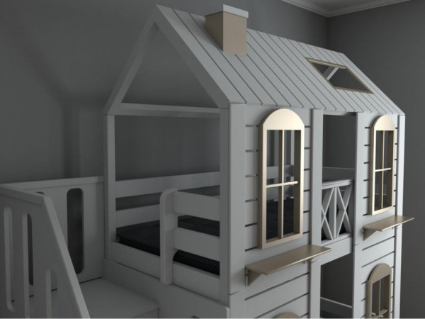 КРОВАТЬ ДЕТСКАЯ ДВУХЪЯРУСНАЯ - HAYANSE