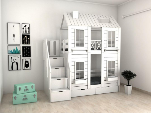 КРОВАТЬ ДЕТСКАЯ ДВУХЪЯРУСНАЯ - HAYANSE