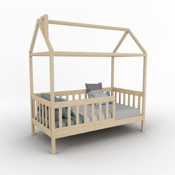 КРОВАТЬ ДОМИК - VERDI БЕЗ ПОКРАСКИ