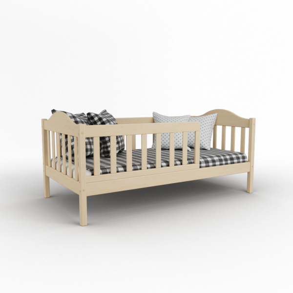КРОВАТЬ ДЕТСКАЯ С БОРТИКОМ - VIOLA БЕЗ ПОКРАСКИ