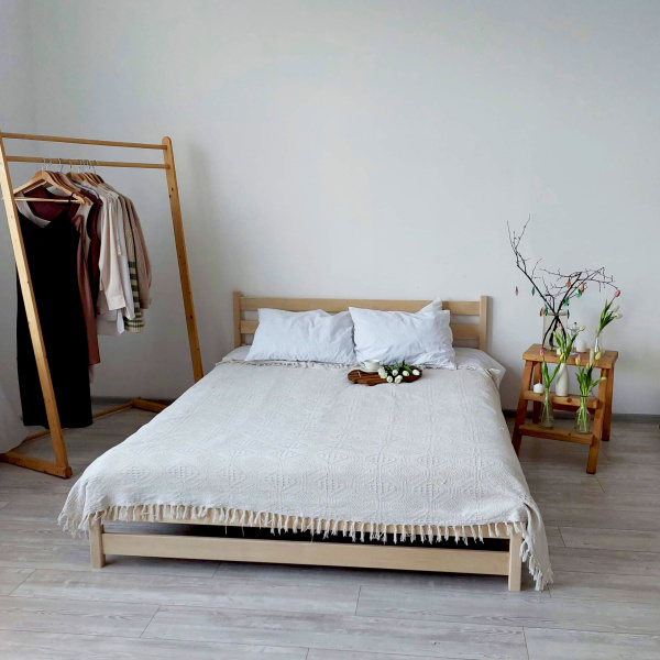 КРОВАТЬ ДВУСПАЛЬНАЯ - ELIAS БЕЗ ПОКРАСКИ